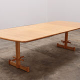 Stokke Dining room set large table with 8 chairs design Peter Opsvik, 1990