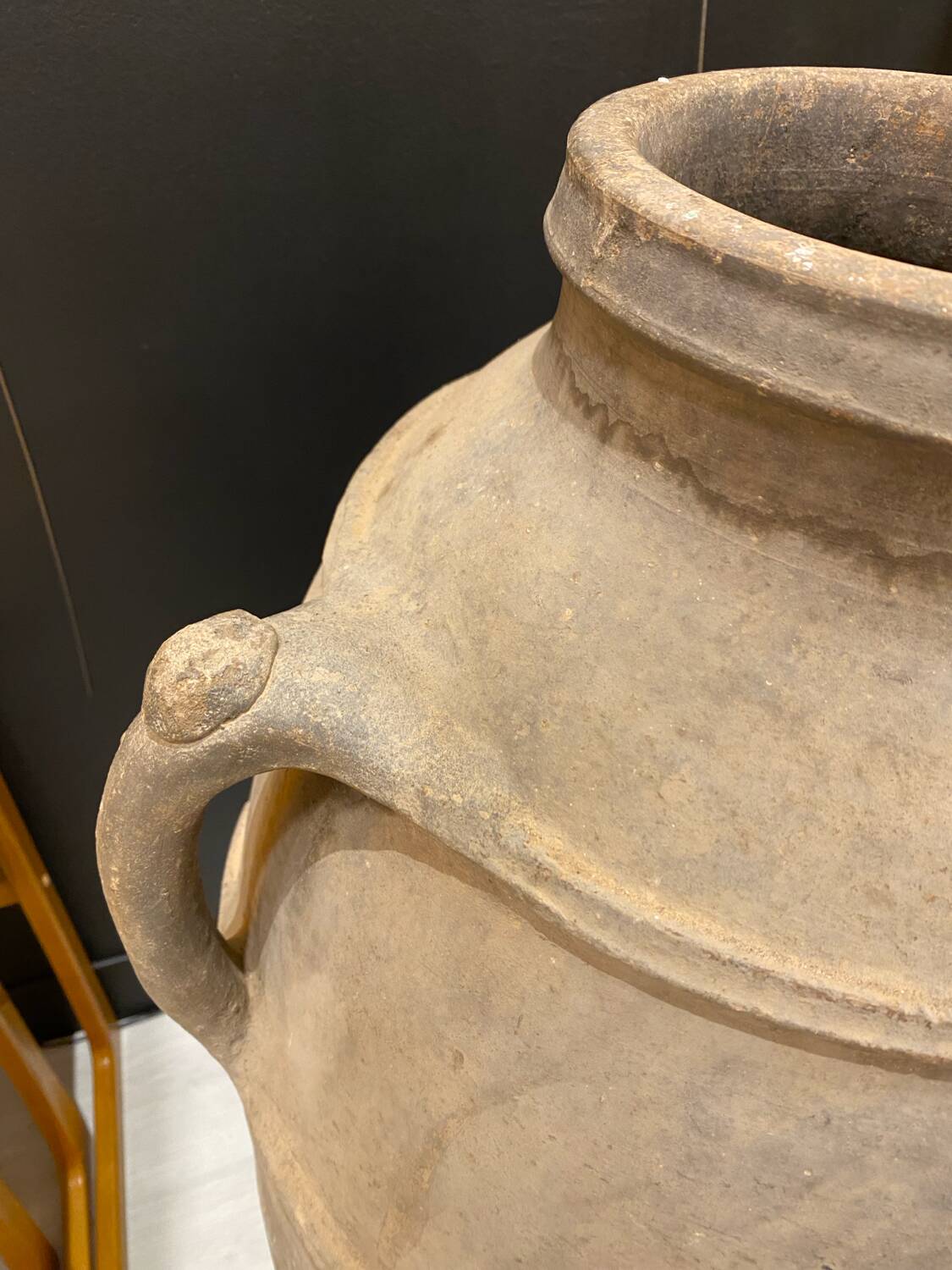 Old terracotta jar