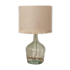 Lampe dame jeanne et jute écrue