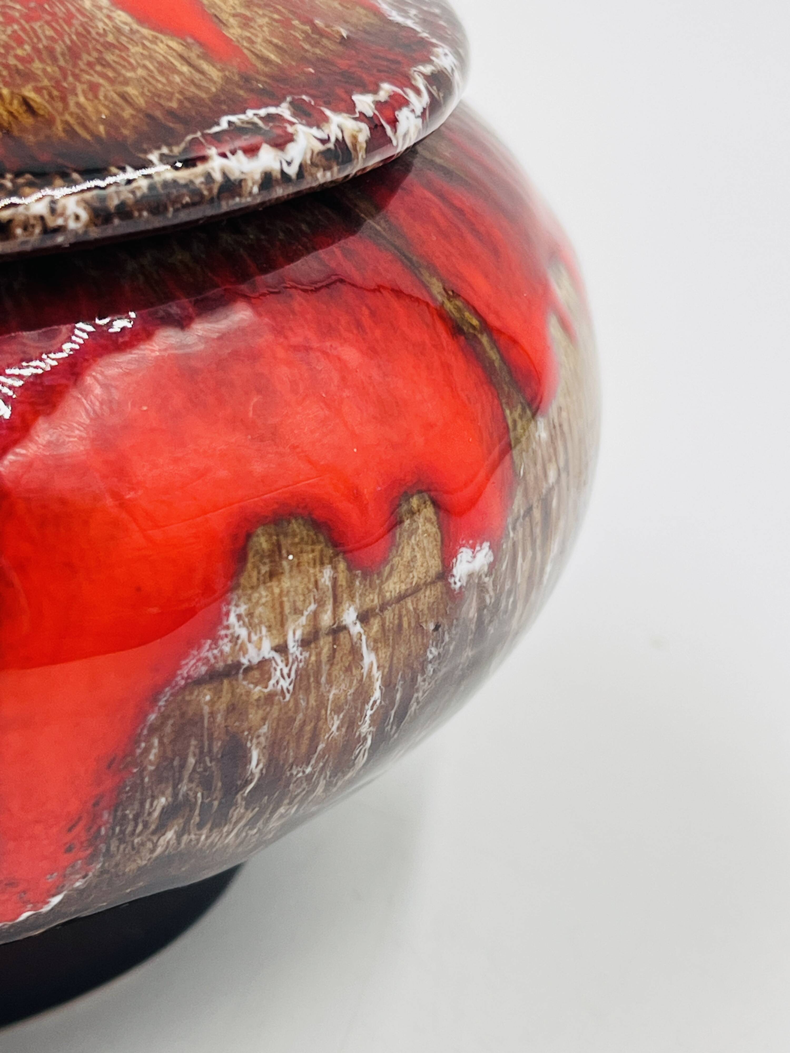 Vallauris red candy dish