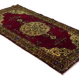 Anatolian handmade vintage rug 268 cm x 135 cm