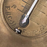 Vintage Brass Hanging Thermometer