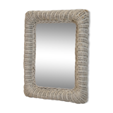 Mirror rattan 31x41cm
