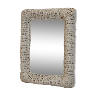 Mirror rattan 31x41cm