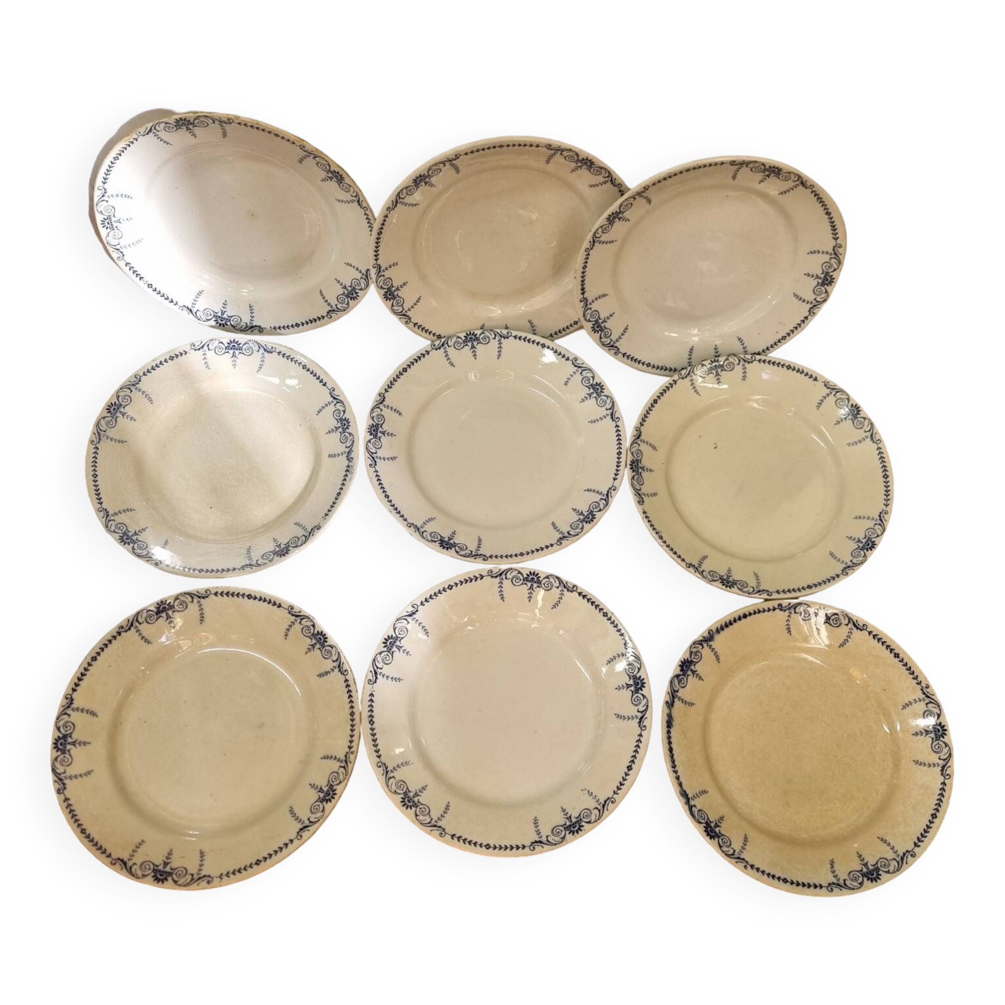 Lunéville plates Austerlitz model from 1890