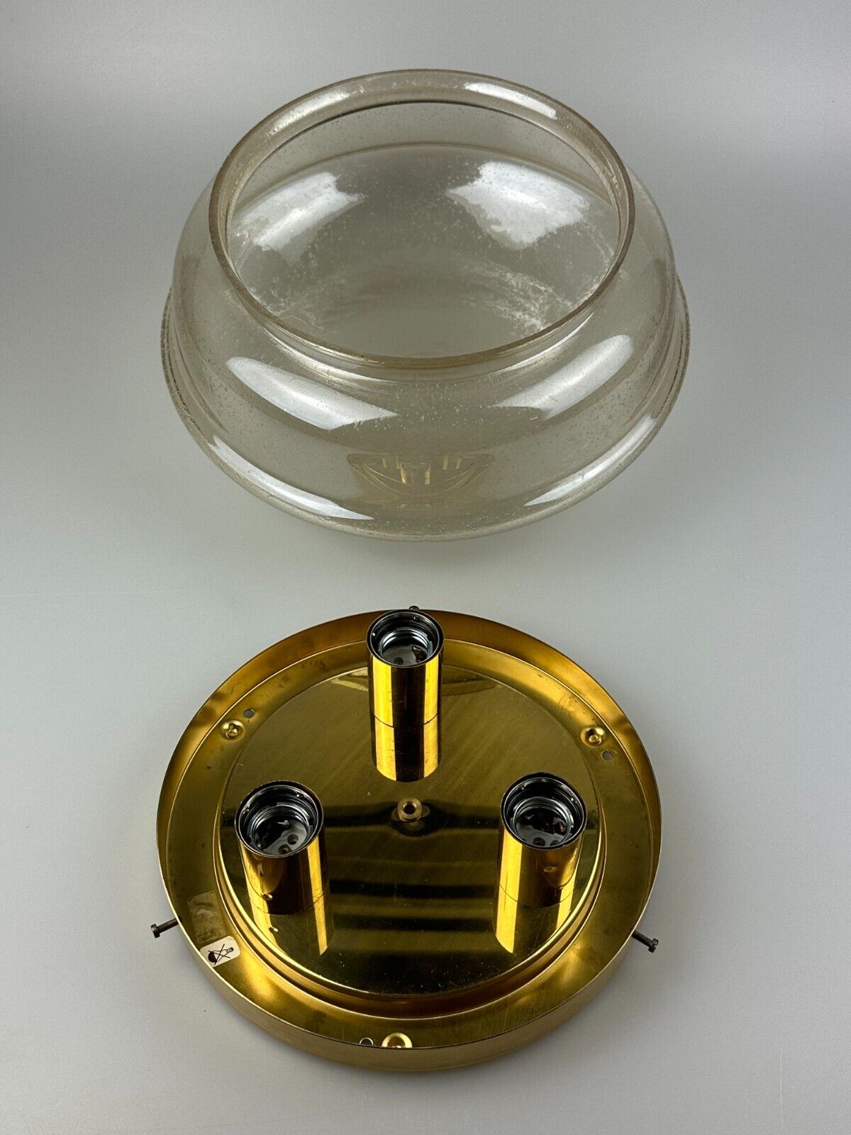 Plafonnier 60s 70s Limburg Glashütte verre space age design