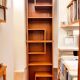 Two vintage asymmetrical storage units