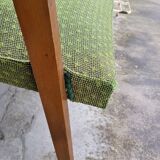Paire de fauteuils bridge vintage 1950s pieds compas design