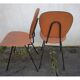 Metal & skaï chairs 60s