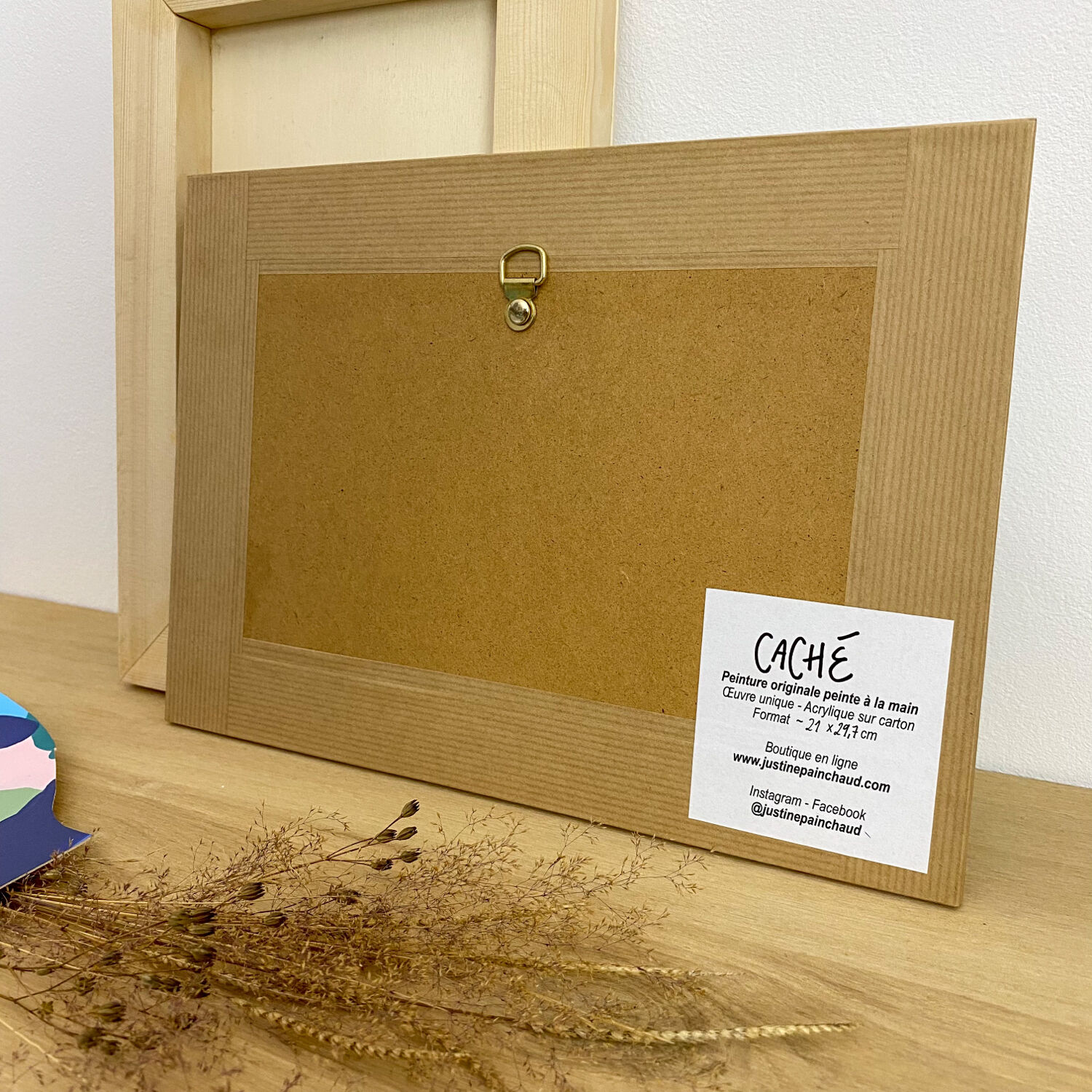 Original painting under glass "Hidden"