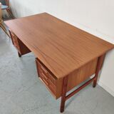 Teak desk by Gunni Omann "model 75" for Omann Jun, Dänemark 1960s