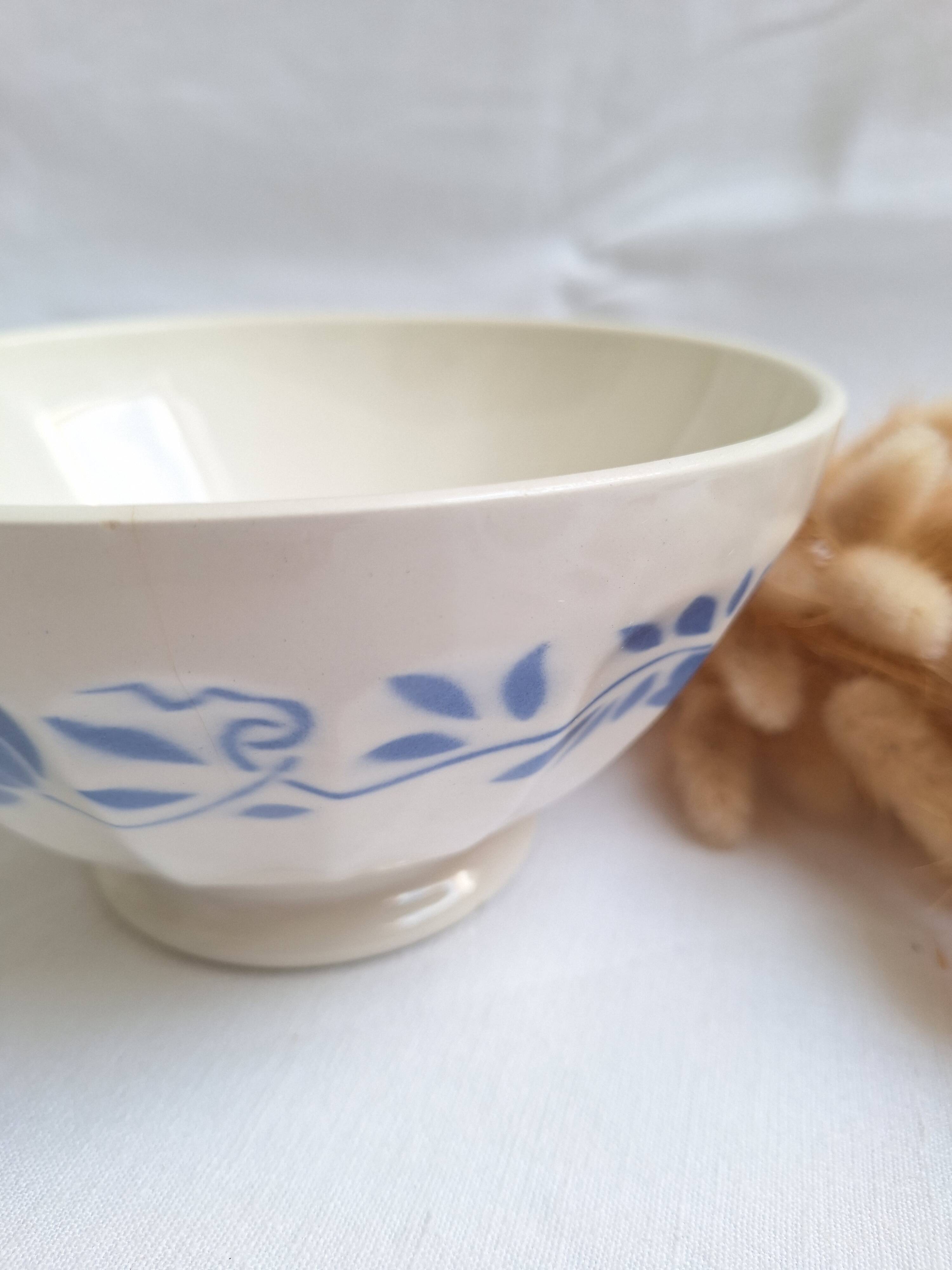 Blue and white vintage bowl