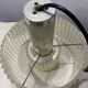 Acrylic pendant light with diamond pattern, chrome, 1970s