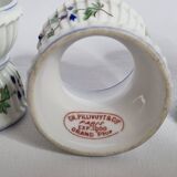 Set of 4 antique porcelain egg cups, Pillivuyt & Cie, circa 1900