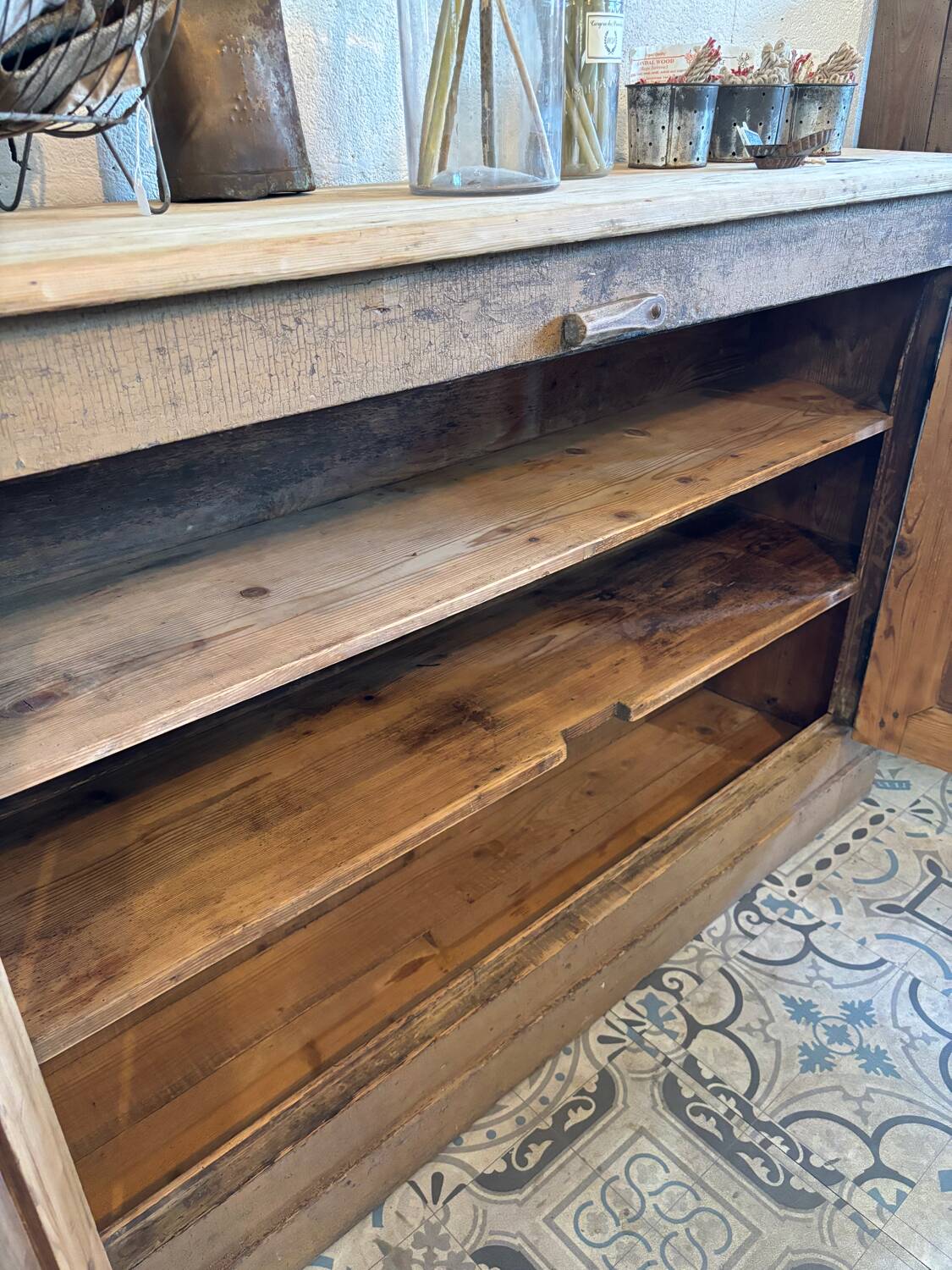 Brown patina sideboard