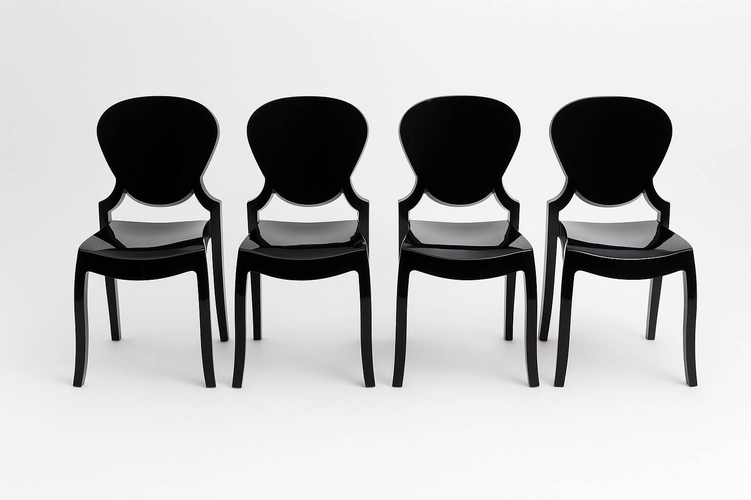 Set of 4 “Queen” designer chairs by Claudio Dondoli & Marco Pocci – Italy
