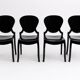Ensemble de 4 chaises design “Queen” par Claudio Dondoli & Marco Pocci – It