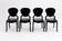 Set of 4 “Queen” designer chairs by Claudio Dondoli & Marco Pocci – Italy