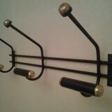 Vintage metal wall coatrack years 70