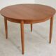 Round extending table, light oak, East Germany, 1960s