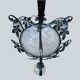Wrought iron and art deco glass chandelier - Degué Workshops