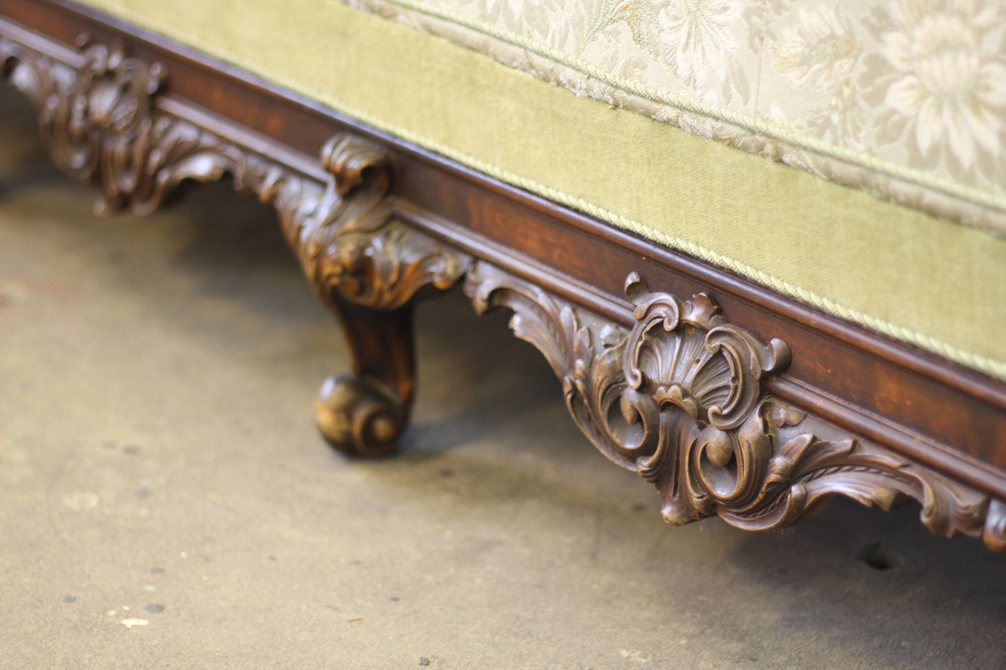Bergere Sofa from 1900s, French Inspired, Danish Craftmanship