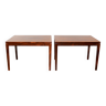 Pair of vintage Scandinavian coffee tables in rosewood 1960