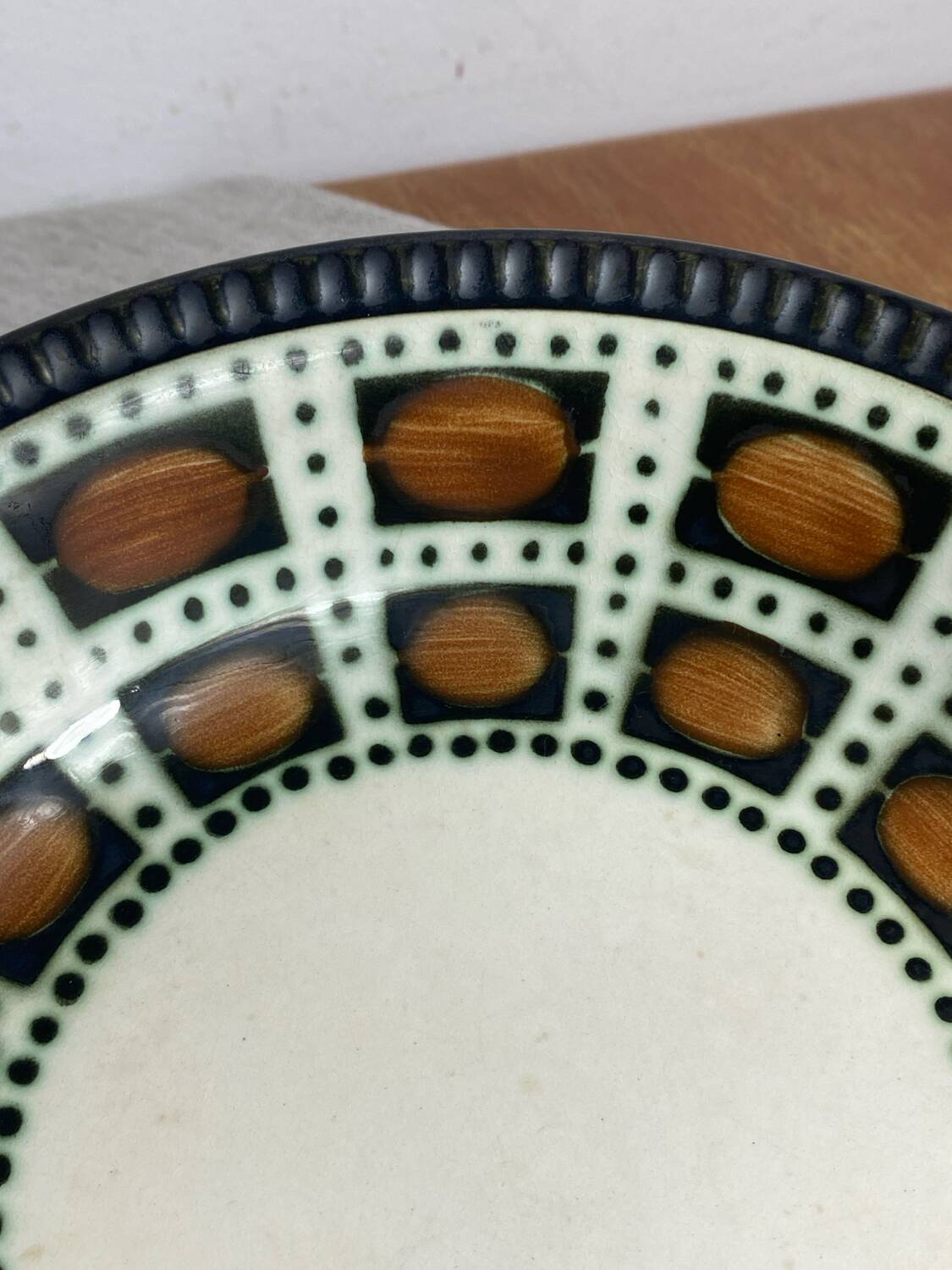 Boch Belgium round serving dish