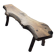Brutalist wooden bench