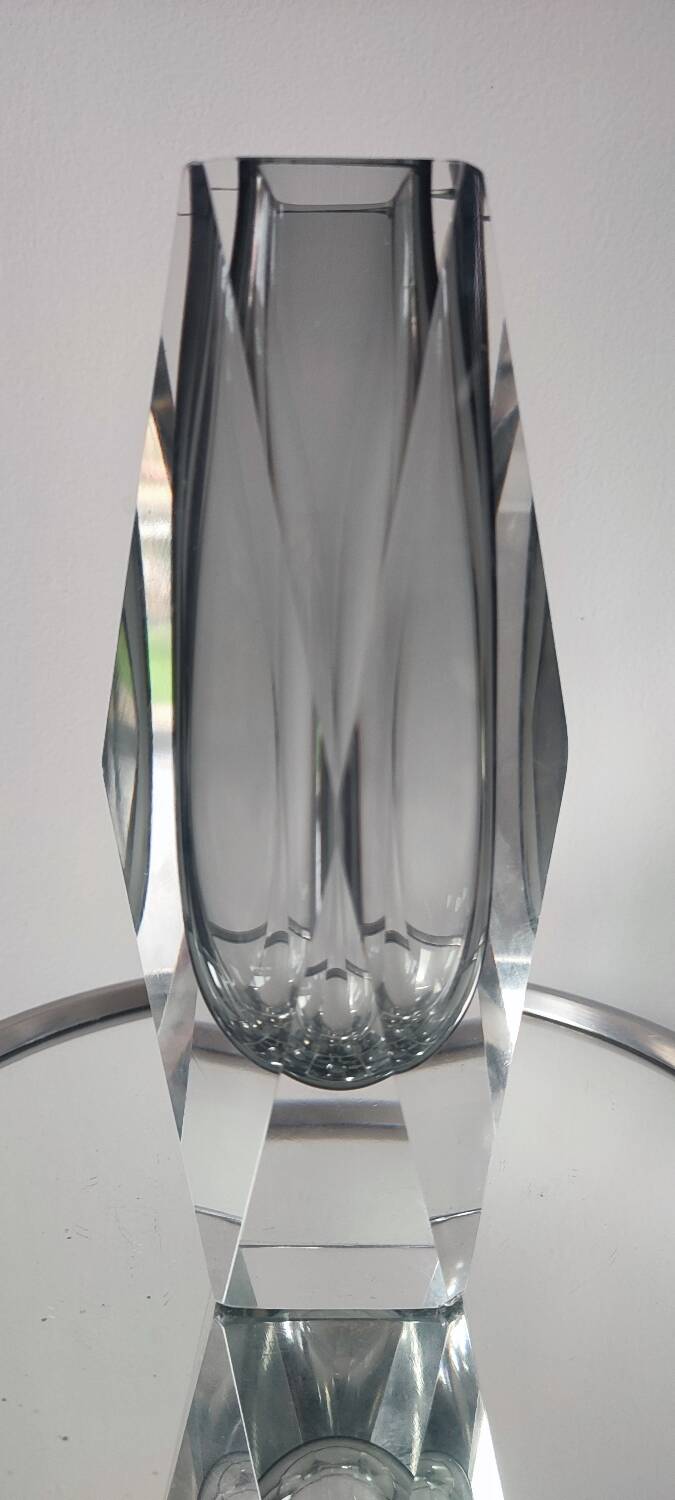 Sommerso vase Flavio Poli Seguso, Murano