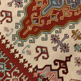 Handmade oriental serbian kilim, handmade flat-woven wool rug- 180x300cm