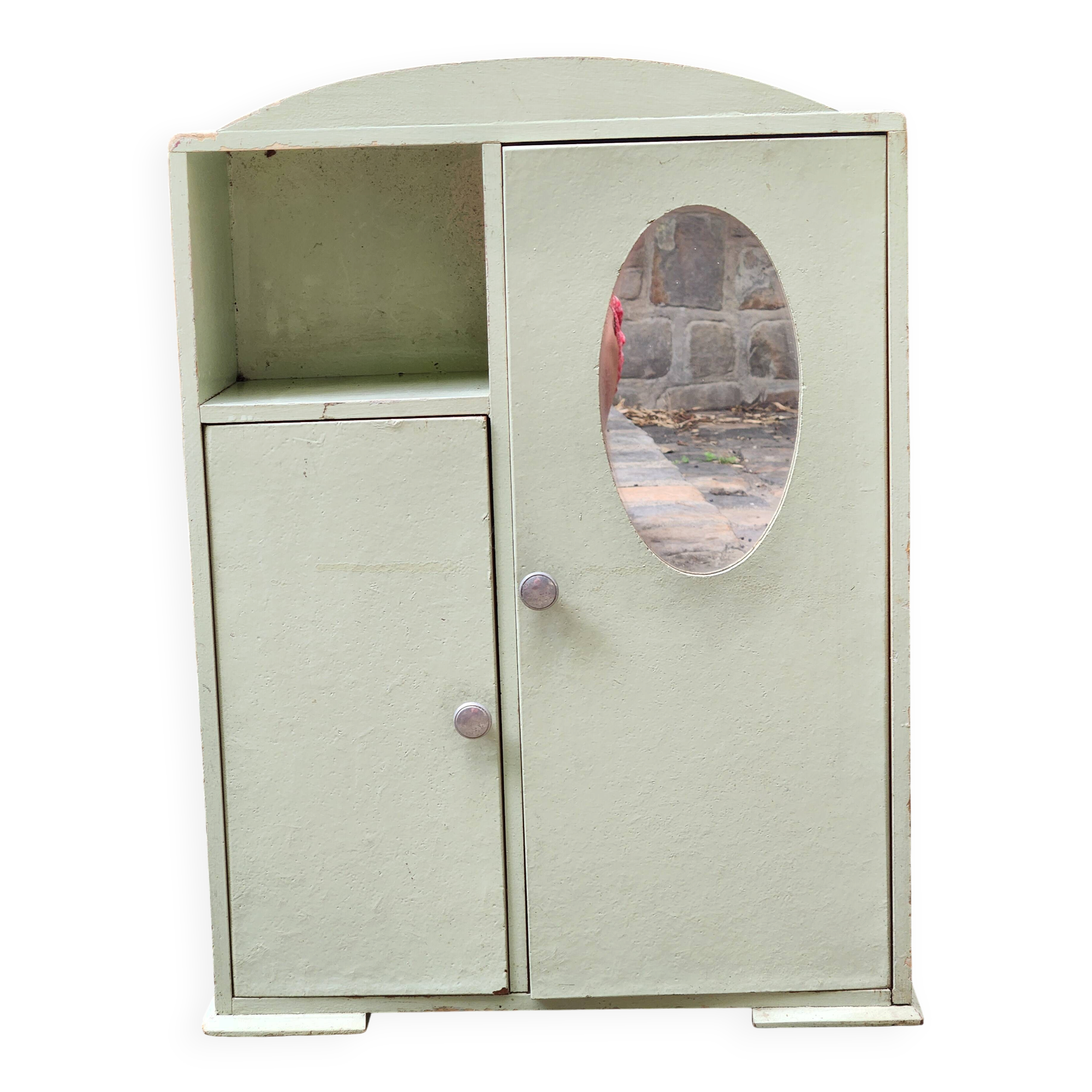 Doll wardrobe or vintage bathroom furniture