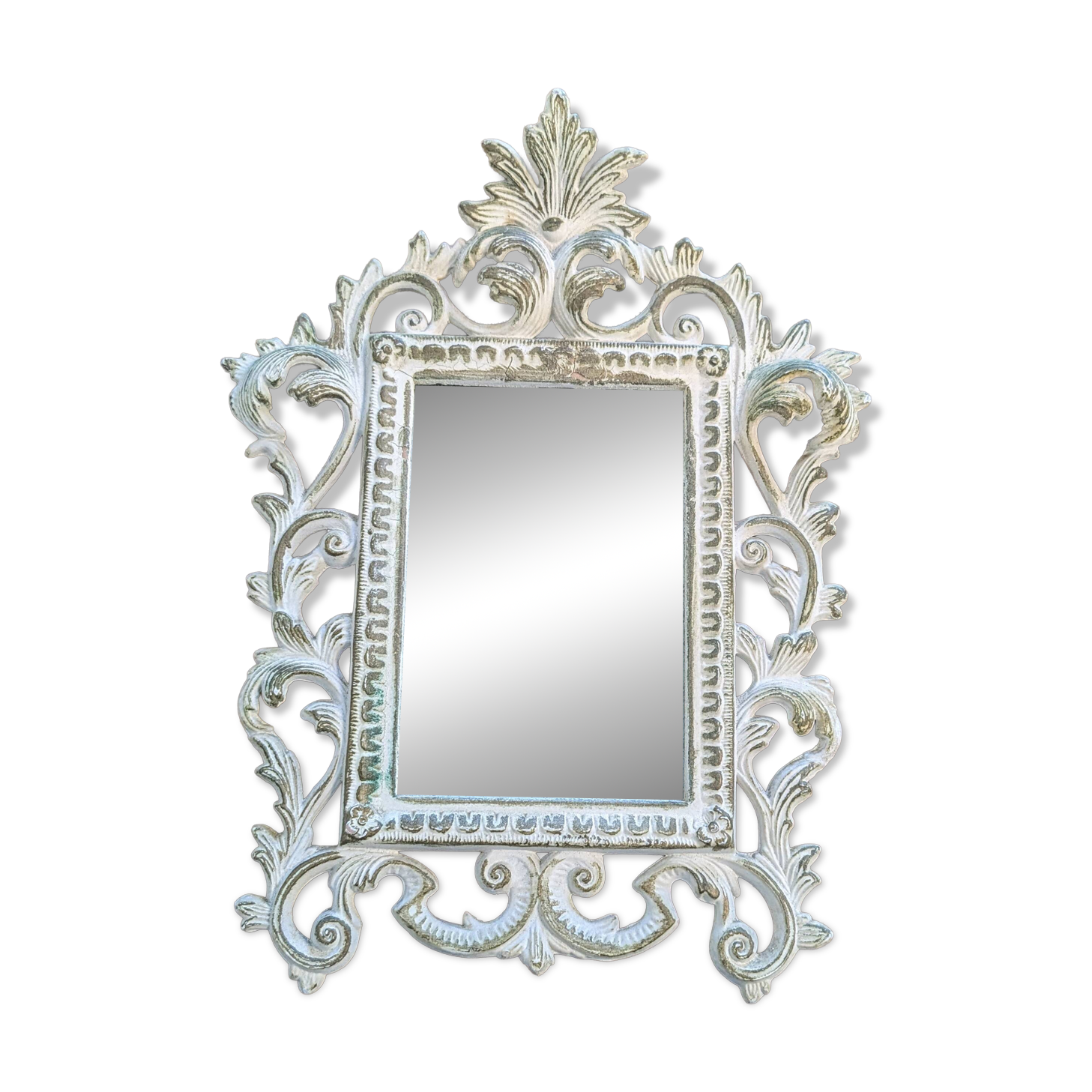 Roberta Wood Baroque Mirror Cimena Torino Italy 29x21 cm