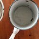 40s coffee maker in shabby enamelled sheet metal