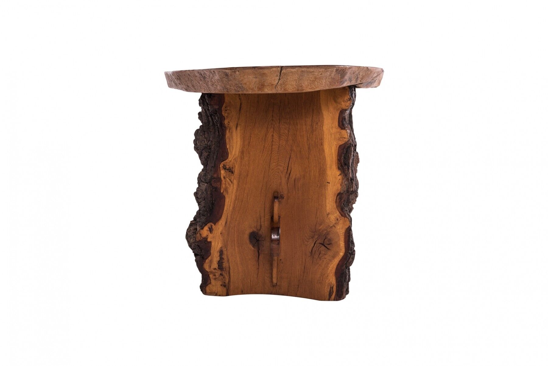 1960s American red wood wabi wabi style dining table