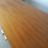 Large vintage row in blond wood