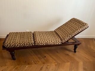 Victorian Antique Folding and Adjustable Divan