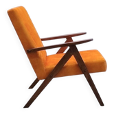 1960 Mid Century Easy Chair Model B 310 Var in Golden Velvet