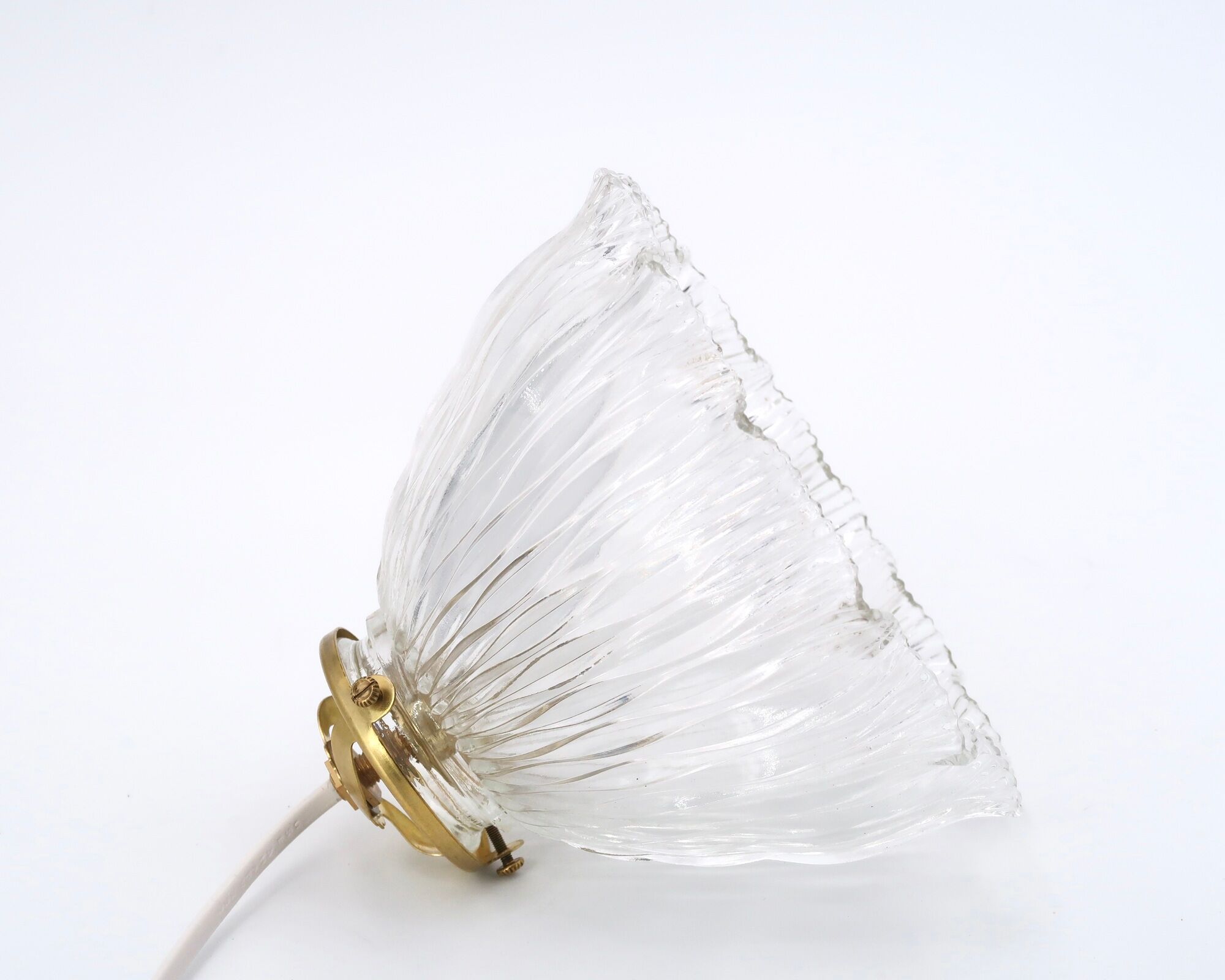 Suspension prismatique Holophane en verre, années 50