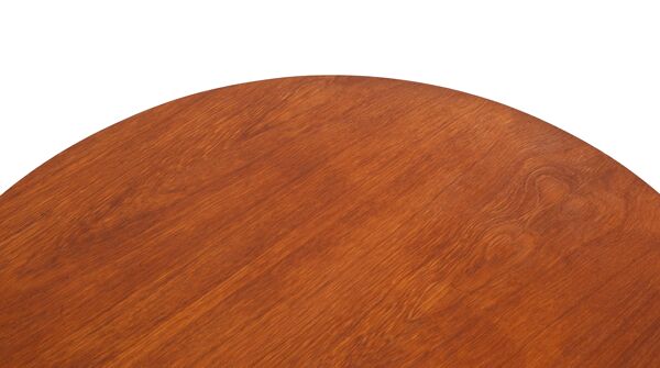 Table basse ronde en teck Ilse Mōbel, années 1960, Allemagne