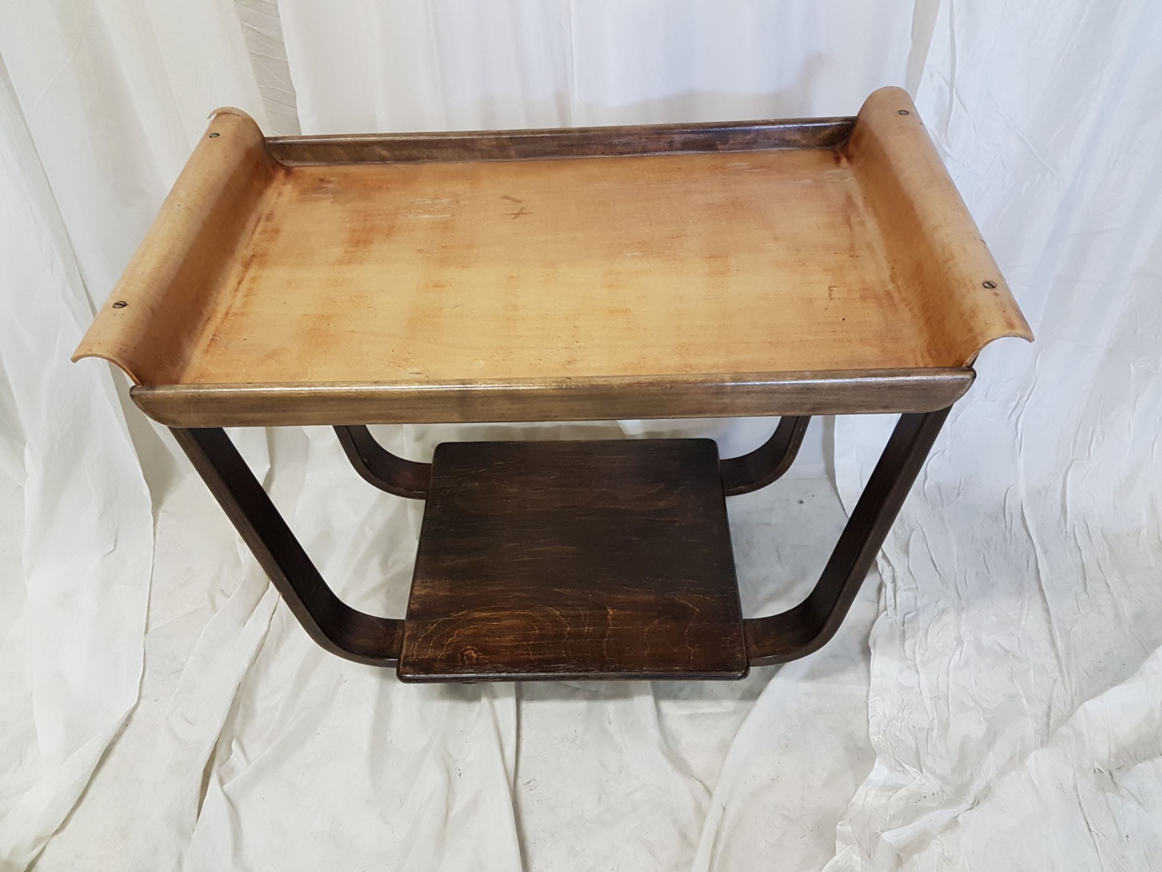 Plywood trolley by Cees Braakman for Pastoe, 1950s