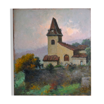Hippolyte Léty, The Old Church of Beauvoir-de-Marc, Isère (circa 1935)