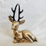 Massive brass deer