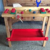 Child wooden workbench
