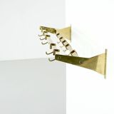 Complete brass coat rack, Italy 1950s.