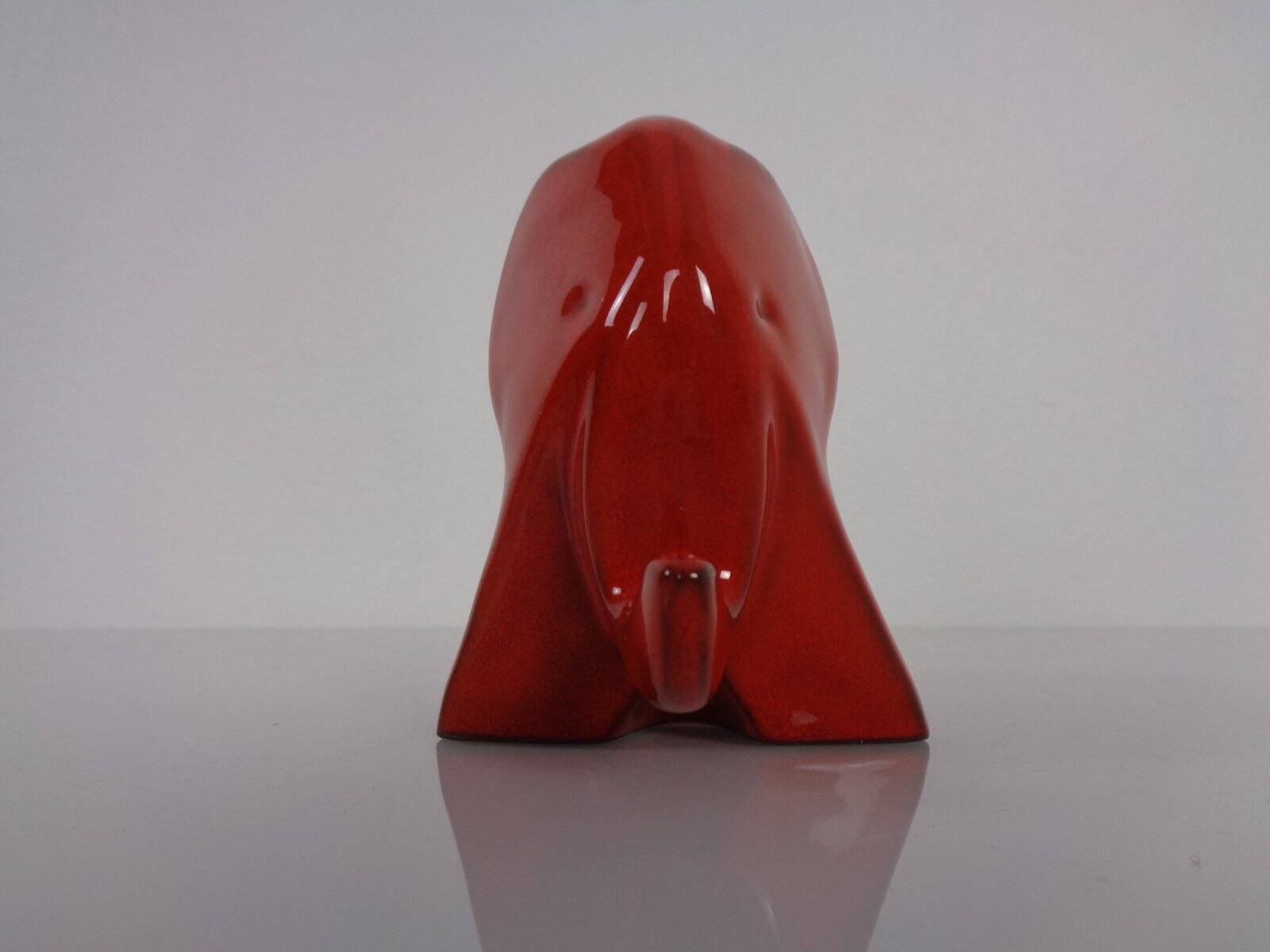 Majolica Ceramic Elephant, 1960s