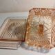 Beurrier en verre rose