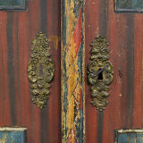 Cabinet de mariée peint d'art populaire, 1845