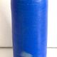 Blue ceramic cylinder vase