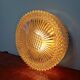 Ceiling or wall light in amber crystal and gilt metal, 1970
